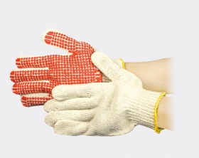 Dotted Rubber Cotton Gloves